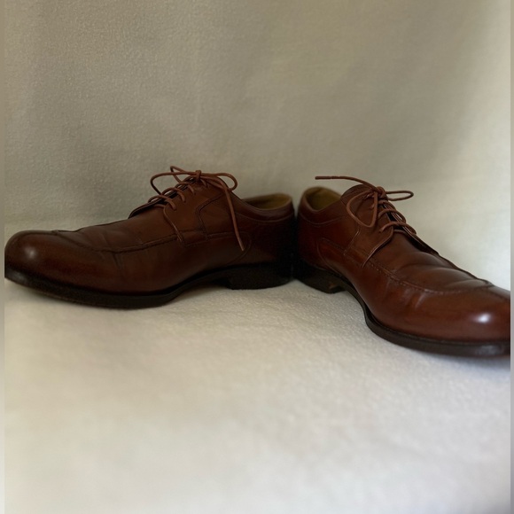Johnston & Murphy Men’s Size 11 1/2 Brown Leather Shoes - Picture 13 of 16